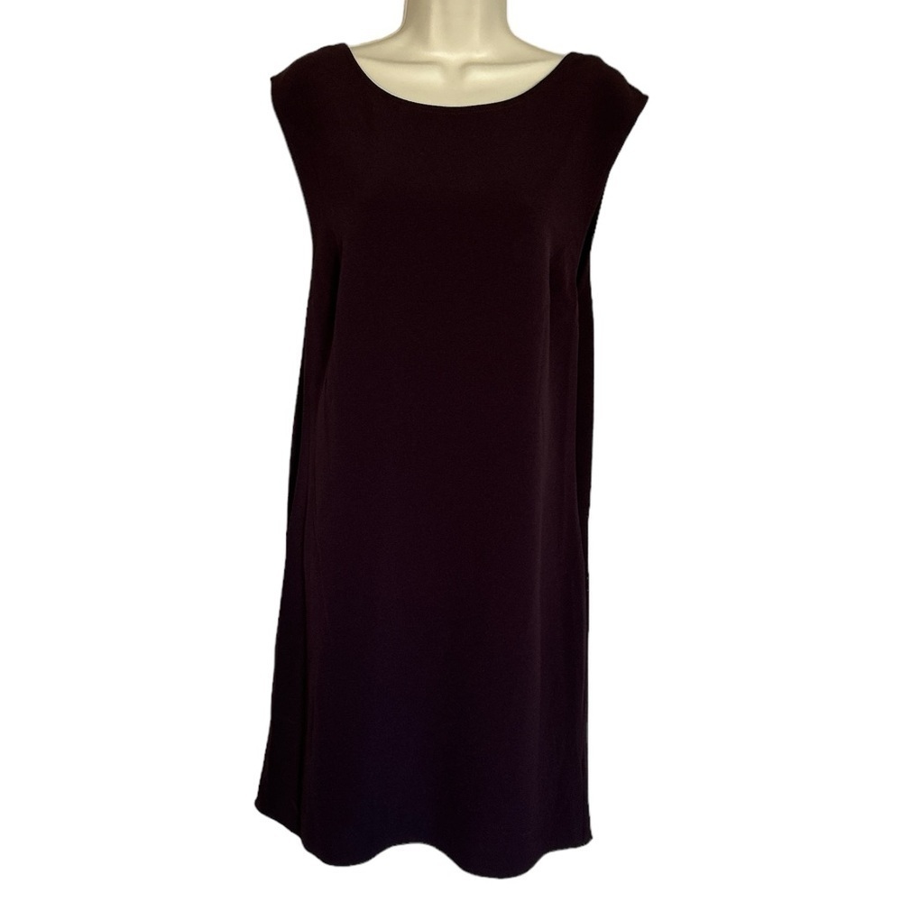 BB Dakota burgundy dress with scoop back and side zipper size 10
